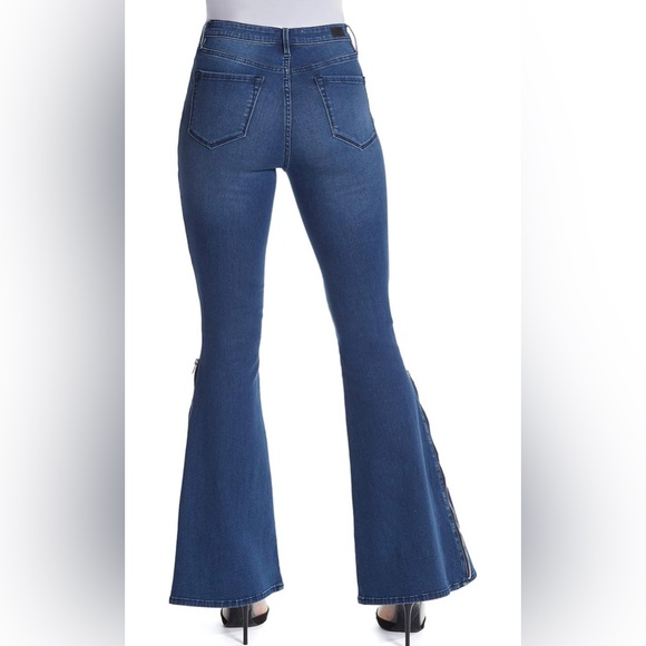 Skinny Girl High Rise Power Moves Flare Jeans - Picture 2 of 7